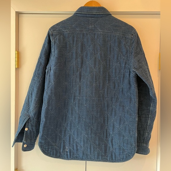 Best Made Co. mens Quilted Jacket Denim in Navy - small - Picture 2 of 7